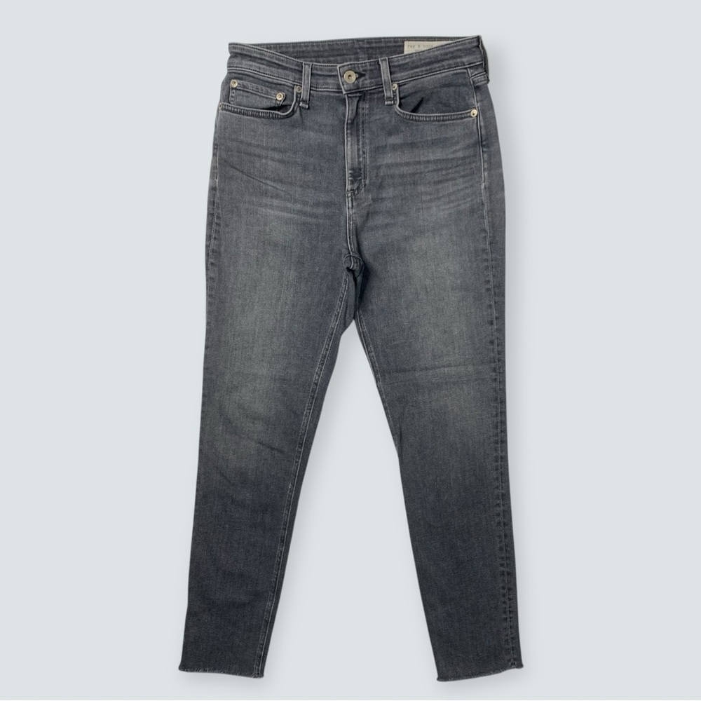 rag & bone New York NINA HIGH-RISE ANKLE SKINNY in Universe Gray Size 27 in EUC